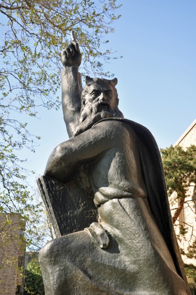 Moses with horns 