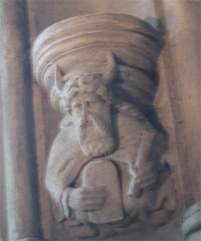 Moses with horns 