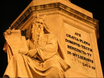 Moses with horns 