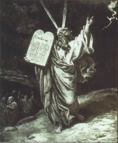 Moses with horns 