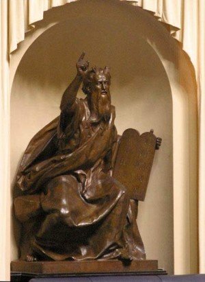 Moses with horns 