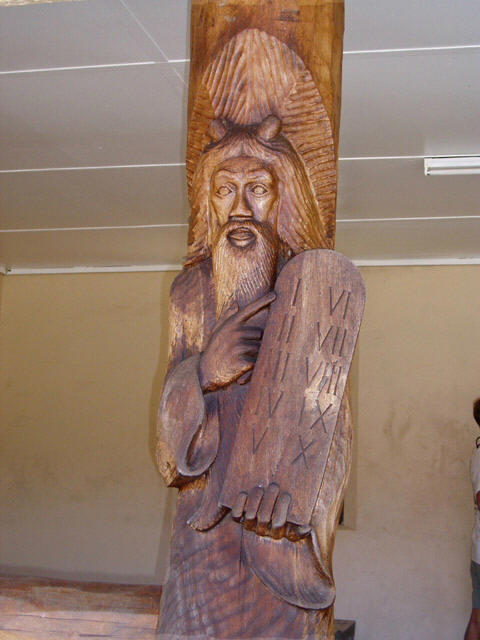 Moses with horns 