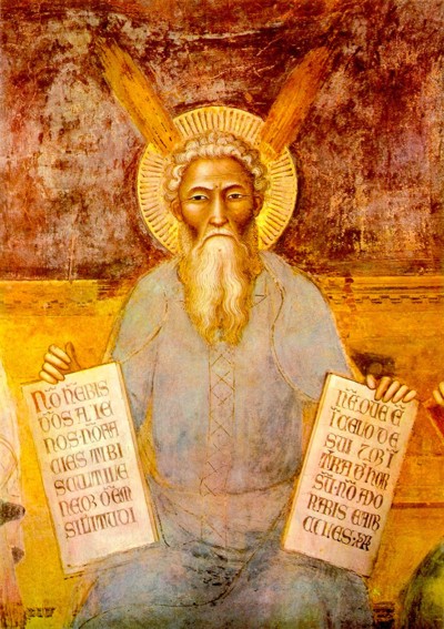 Moses with horns 