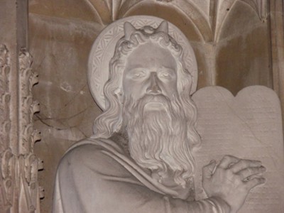 Moses with horns 