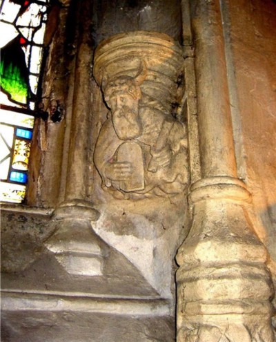 Moses with horns 