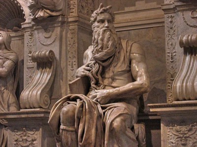 Moses with horns 