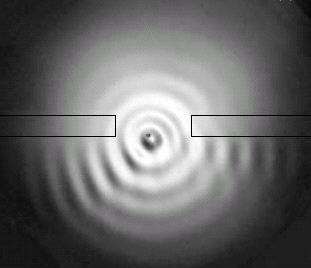 droplet bouncing through one slit
